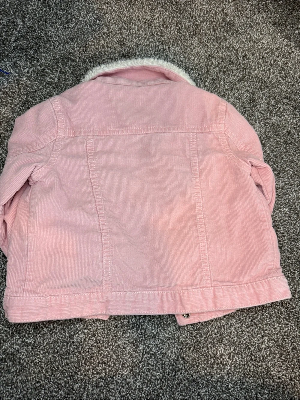 OshKosh B'gosh Pink Corduroy Jacket with Cream Sherpa Collar